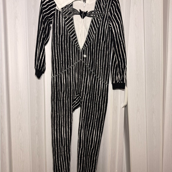 Disney The Nightmare Before Christmas Jack hoodie pajama sleeper kid size M(8/10 - Picture 8 of 8